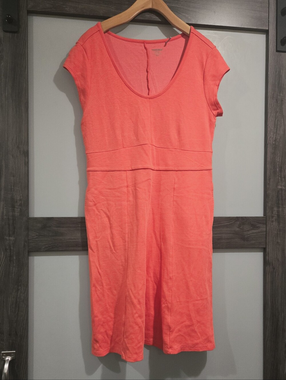 Toad&Co Dress Womens‎ Coral Casual Essential Basic Organic Comfy Staple Summer L
